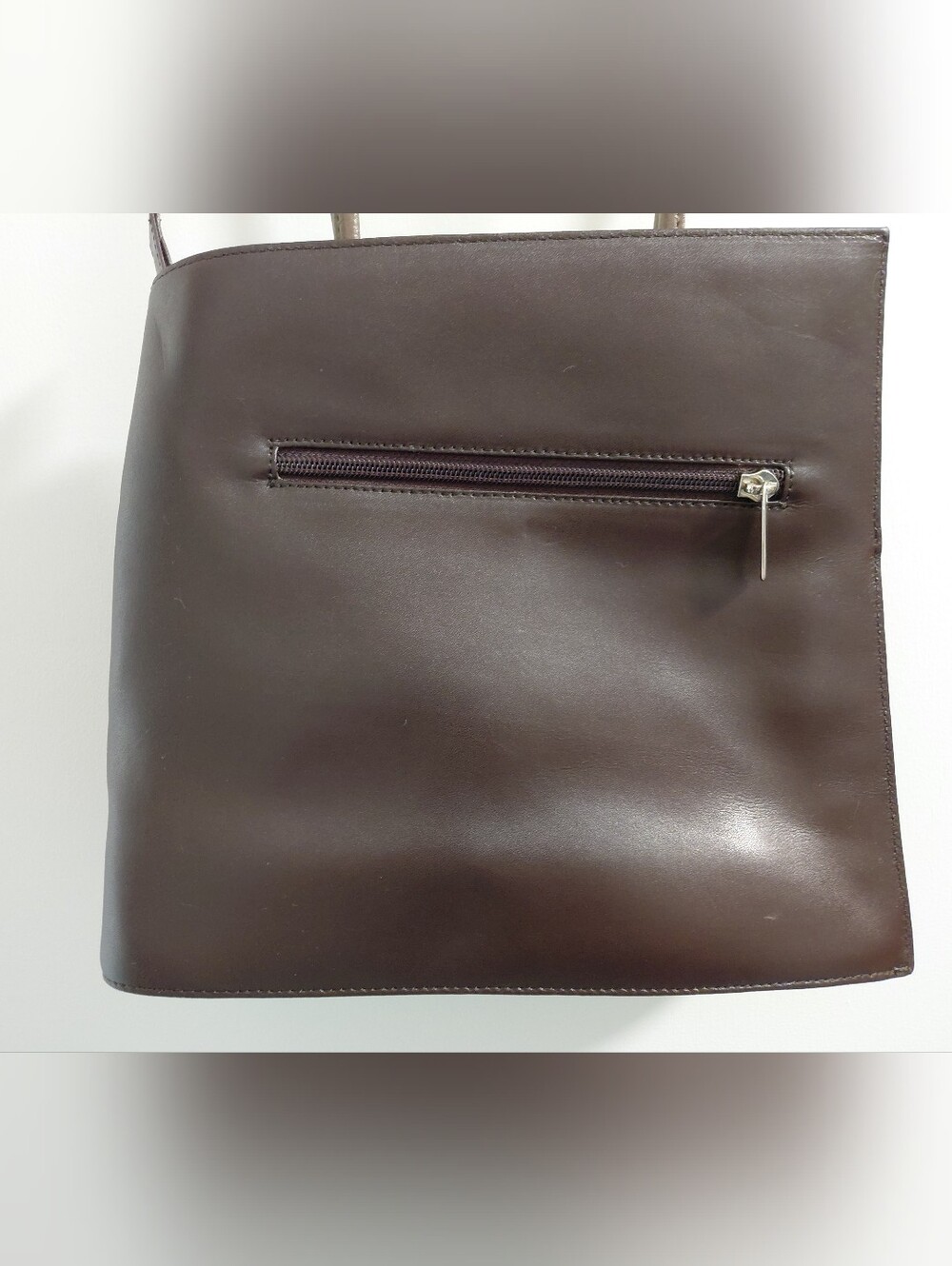 Cleo & Patek Paris Tan Brown Leather Double-Compartment Shoulder Bag - Picture 4 of 11